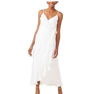 J.McLaughlin Emilia Linen Midi Dress Size Large